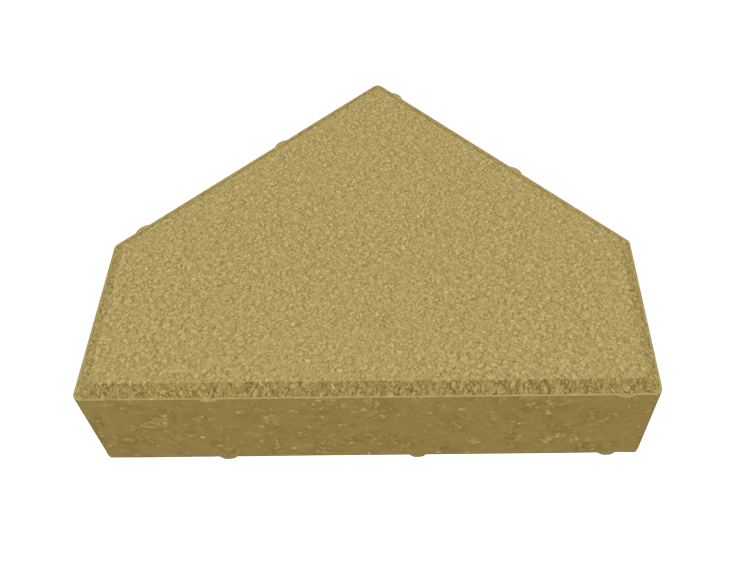 Final inspection of finished concrete blocks